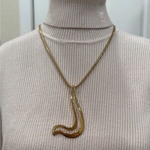 Chic Faux Gold-Tone Necklace